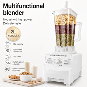 GOXAEEE SC-1589 Liquidificadora Multifuncional 2L com 8 Lâminas, 15 Velocidades e Motor de Cobre