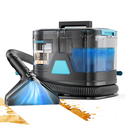 INSE C8 Spot Cleaner — Extractora Portátil de Manchas com 40 kPa, 3 Cabeças de Escova e Tanque 2L