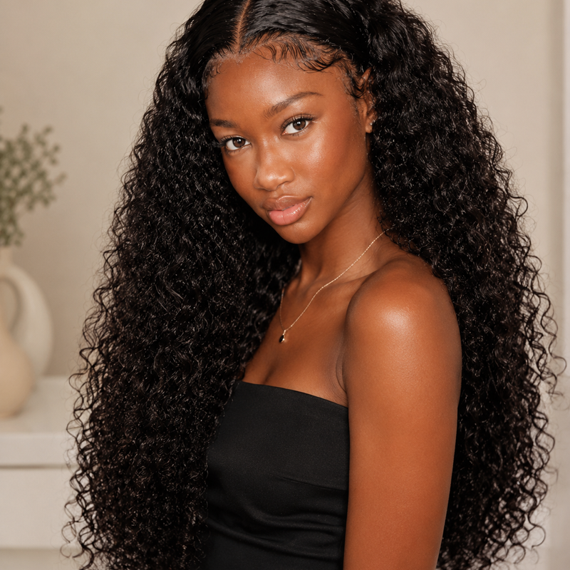 Brazilian Virgin Deep Wave Lace Closure 4x4 HD – 10 Inch, 150% Density