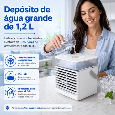 Mini Ventoinha Portátil para Casa, Escritório e Escola