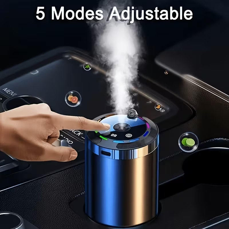 Difusor Premium para Carro com 3 Aromas | Carregamento USB | Intensidade Ajustável