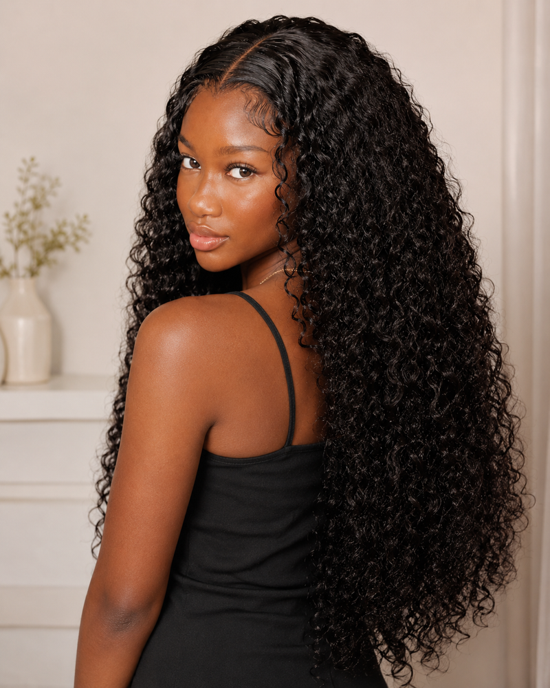 Brazilian Virgin Deep Wave Lace Closure 4x4 HD – 10 Inch, 150% Density