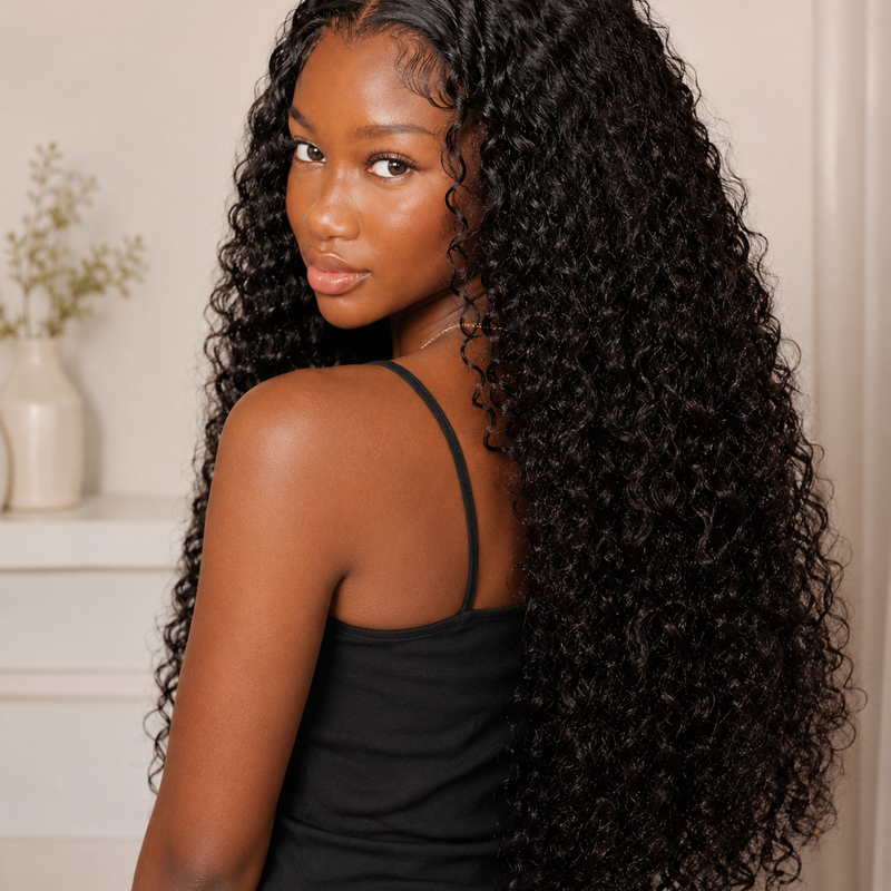 Brazilian Virgin Deep Wave Lace Closure 4x4 HD – 10 Inch, 150% Density