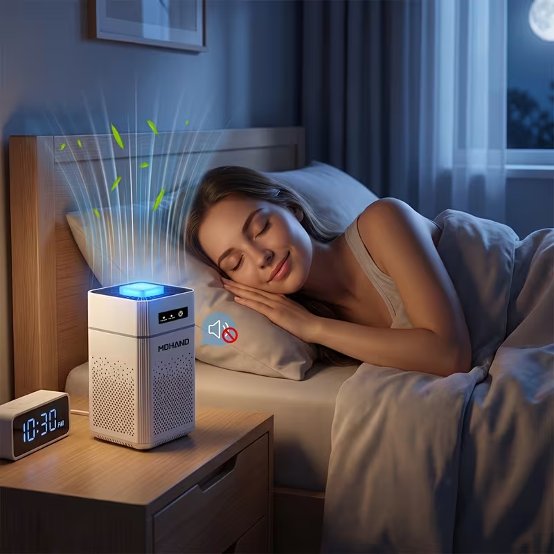 Purificador de Ar Compacto — Ideal para Quarto, Escritório e Casas com Animais